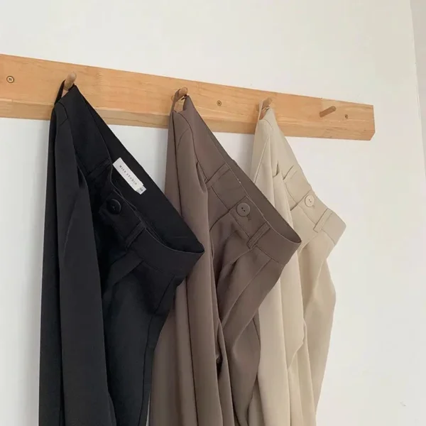 Calça Feminina de Cintura Alta - Retas, Estilo Office. - Imagem 2