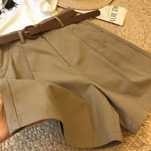 Shorts Feminino Verão - Cintura Alta, Perna Larga. - Imagem 4