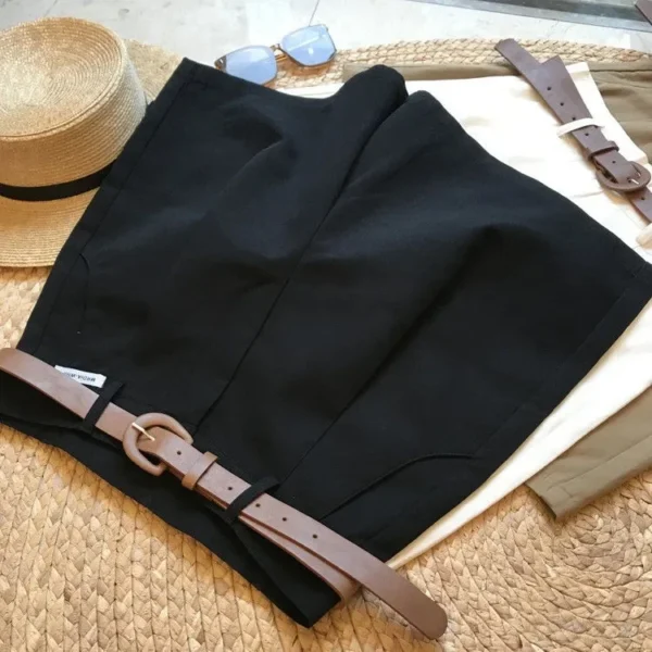 Shorts Feminino Verão - Cintura Alta, Perna Larga. - Imagem 5
