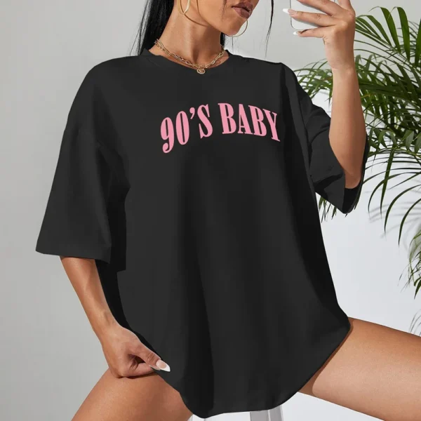 amiseta Feminina Oversized Algodão