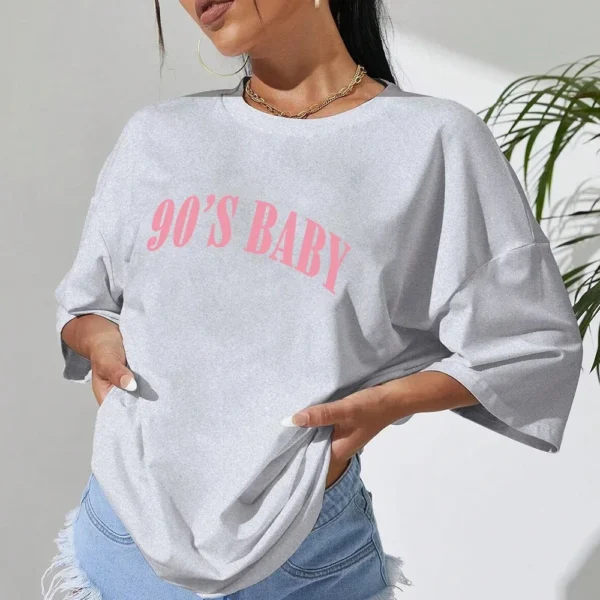 amiseta Feminina Oversized Algodão - Imagem 5