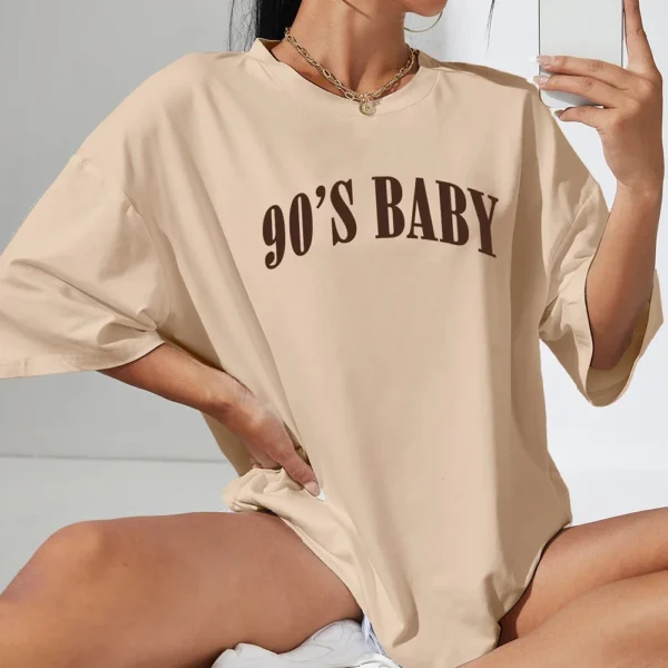 amiseta Feminina Oversized Algodão - Imagem 3