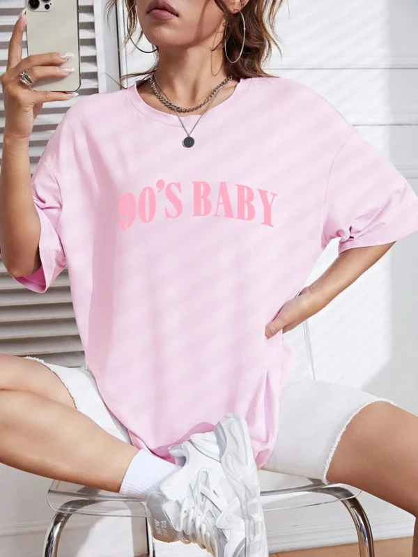 amiseta Feminina Oversized Algodão - Imagem 7